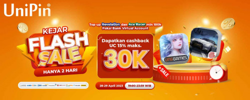 Kejar Flash Sale Hanya 2 Hari Bareng UniPin & Bank Virtual Account